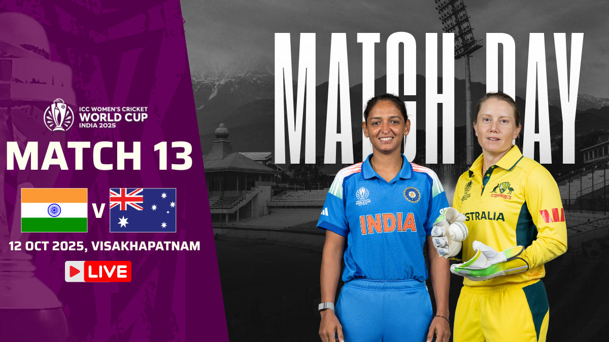 India vs Australia LIVE Score, Women’s World Cup 2025: IND-W 73/0 (15 overs); Smriti, Pratika batting